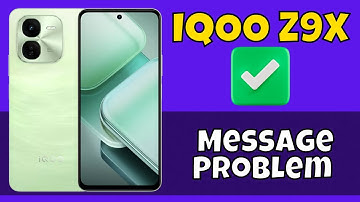IQOO Z9x Message Problem Fix || How to solve message issued || Message not working issue