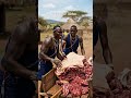They Butcher Giant Beef for Massive Tribal Feast 🔥 #shorts #africanculture