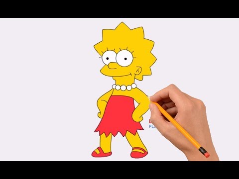 Video: How To Draw Lisa Simpson