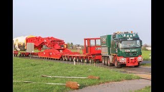 [800 Tonnen] XXL Trafo Schwertransport durch Pulheim bei Köln