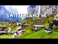 🇨🇭 Switzerland 4K – Scenic Relaxation Film & Calming Music | Nature Sounds | Alps, Lakes & Villages