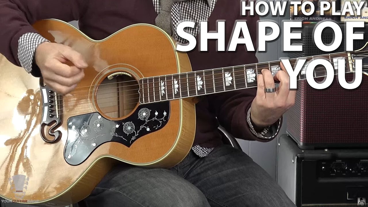 How to Play Shape of You Ed Sheeran Guitar Lesson - YouTube