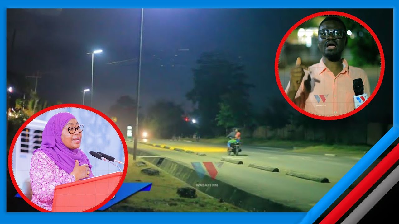 DC KUBECHA AFANYA ZIARA USIKU KUKAGUA TAA ZA BARABARANI 