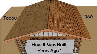 How Roof Sheathing Was Installed In The 1950’s – How It Was Built Years Ago