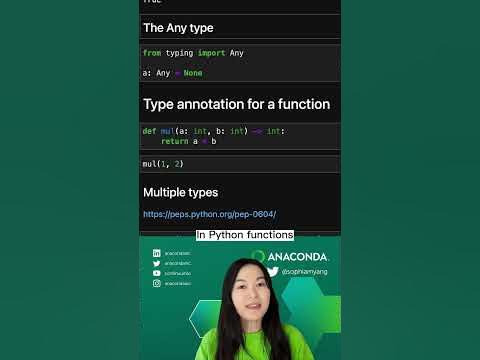 Python Tips: How to use Python type hints/annotations (Beginner) - YouTube