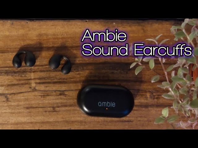 ambie Sound Earcuffs Black Wireless Earphone AM-TW01/BC Not Block Ears  JAPAN NEW