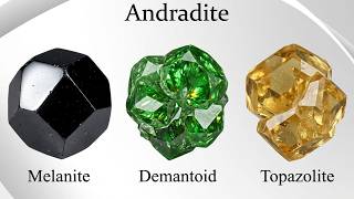 Andradite garnet, General physical characteristics