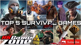 TOP 5 BEST SURVIVAL GAMES FOR ANDROID AND IOS 2020. TOP 5 OPEN WORLD SURVIVAL GAMES 2020 screenshot 1