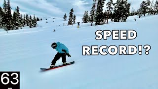Did This Snowboarder Break A NEW TOP SPEED RECORD!?