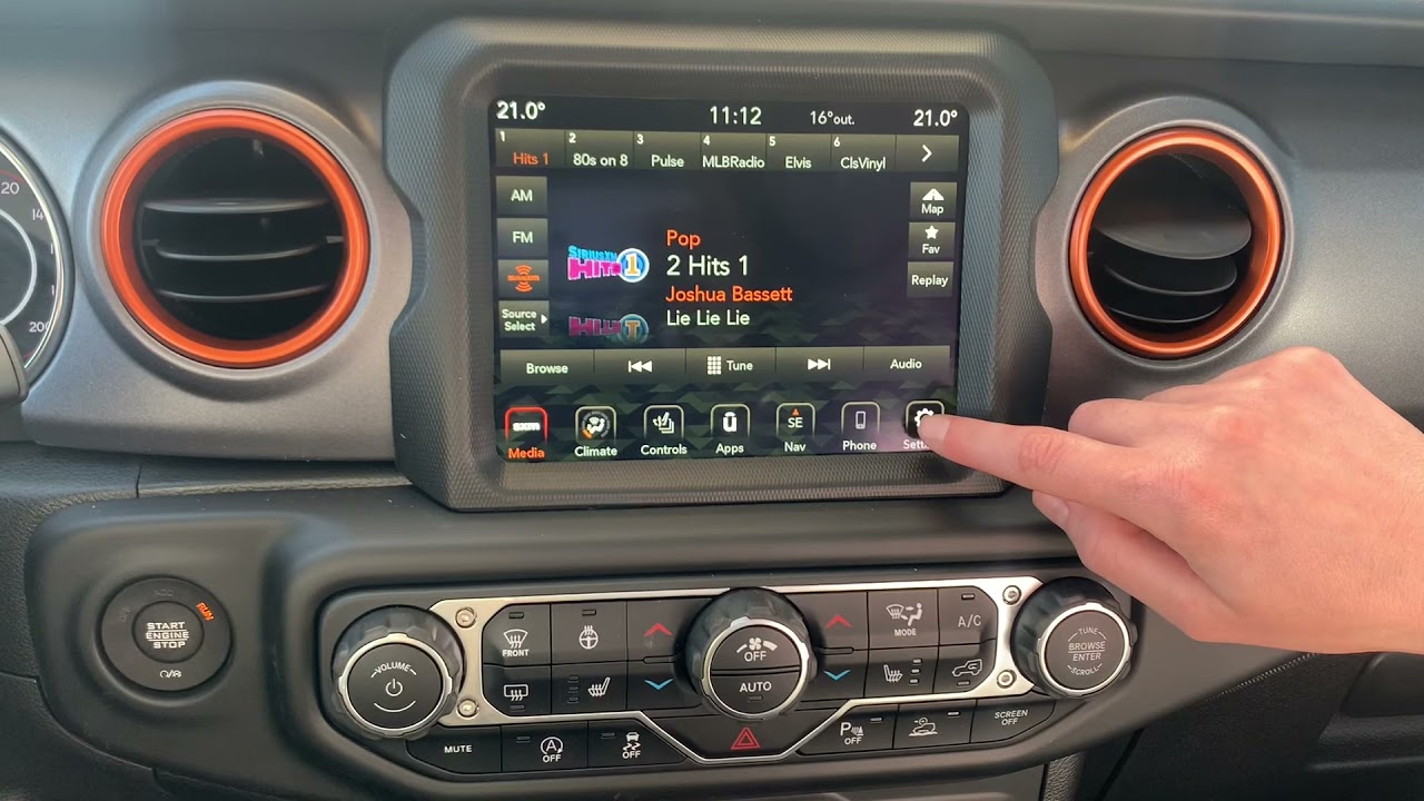 How to connect Bluetooth to Jeep Wrangler or Gladiator - YouTube