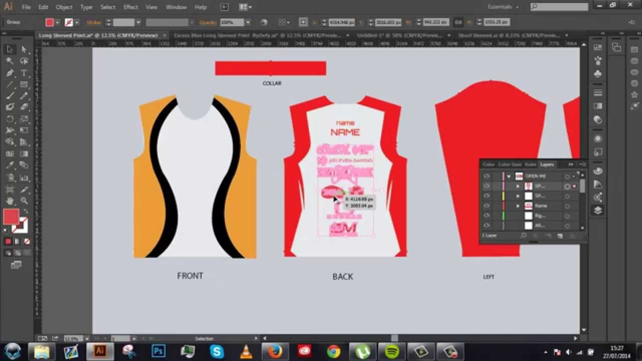 Sublimation T Shirt Template