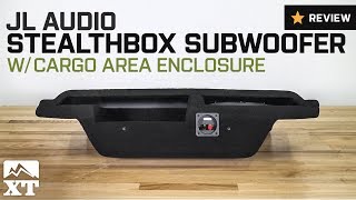 Jeep Wrangler JL Audio Stealthbox Subwoofer w/ Cargo Enclosure (2007-2017 JK  2-Door) Review - YouTube