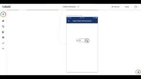 Adalo hints: creating numeric input field with + / - buttons