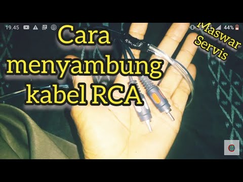 Video: Bagaimana anda menyambungkan wayar pembesar suara ke kabel RCA?