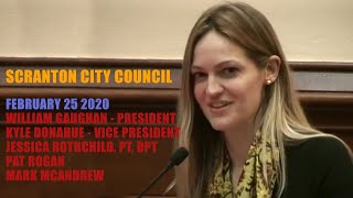 Scranton City Council (February 25, 2020)