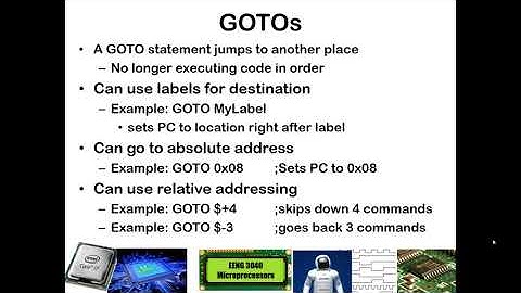 PIC Assembly Programming-Comments, GOTOS, Labels, Bit Tests