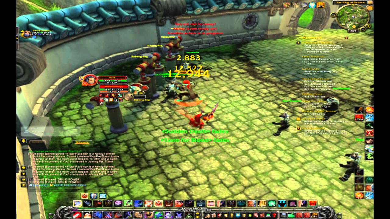 WoW 5.0.5 Arms Warrior PvP - Ganking in Pandaria [MoP Gameplay]