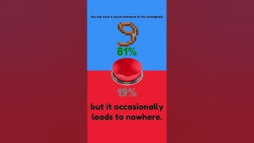 Would you press the button? (Minecraft Edition) Part 72 #Shorts #WouldYouRather #Gaming