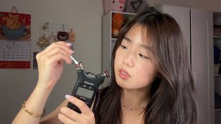 ASMR Cleaning Your Ears !! inaudible whispering, personal attention, tascam asmr 