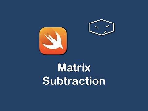 matrix subtraction in swift 3