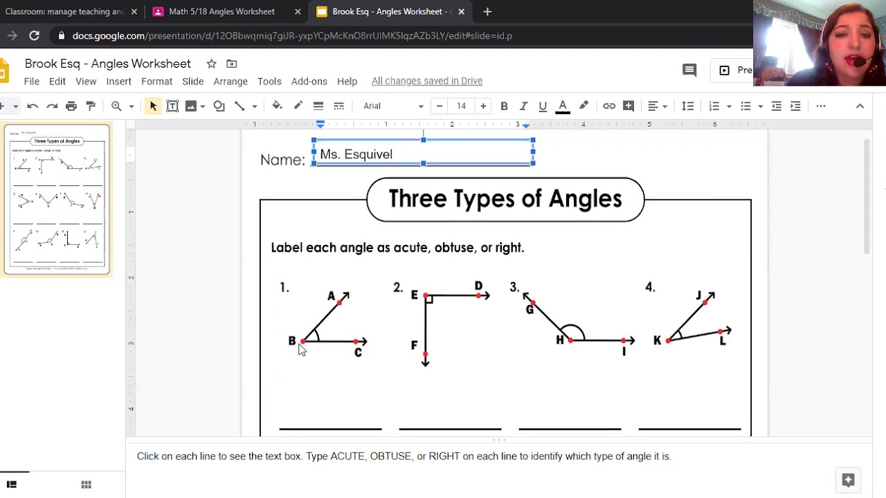 Angles Worksheet Explanation - YouTube