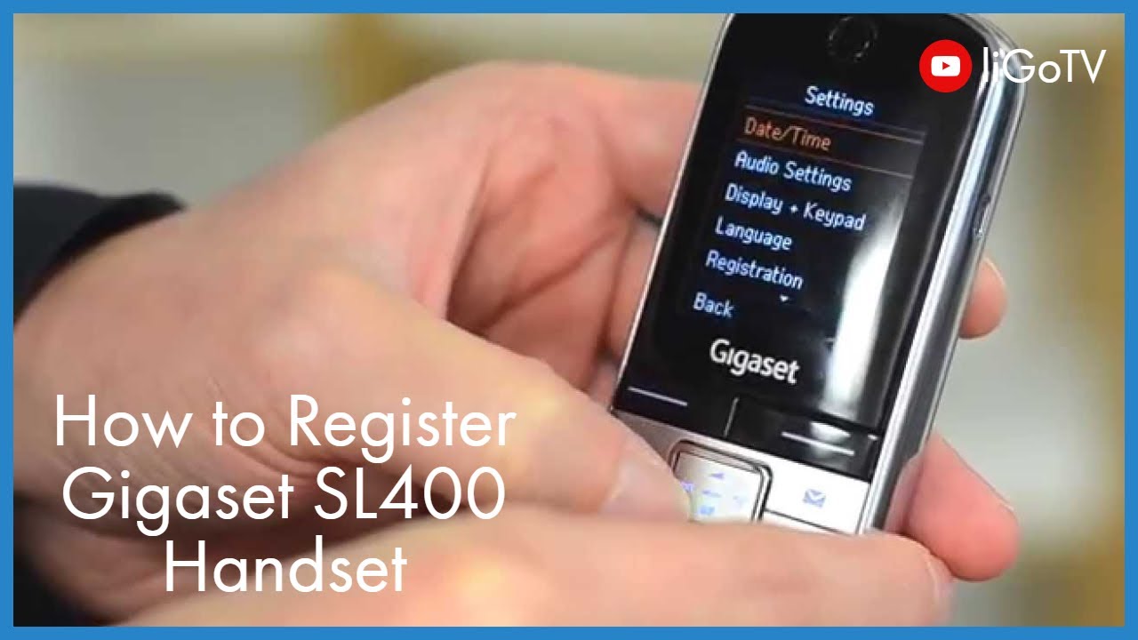 How To Register Handset Gigaset a YouTube SL400 