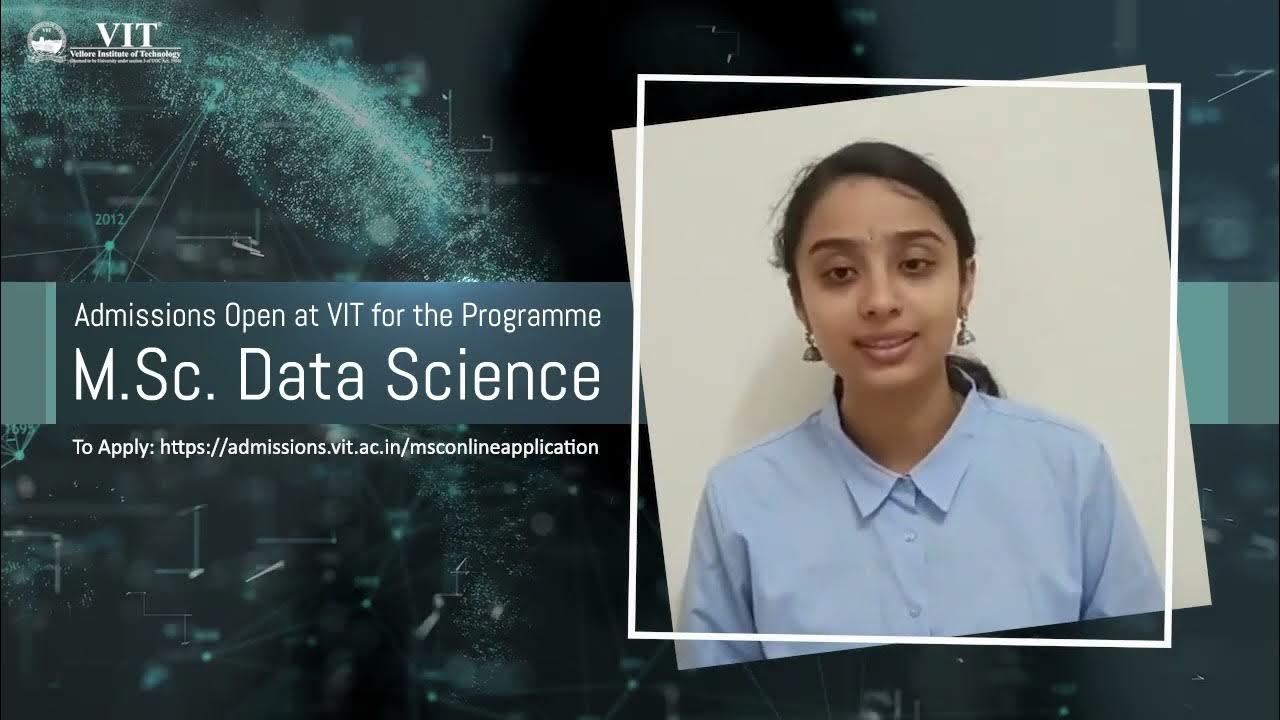 Msc datascience program at vit student testimonials youtube