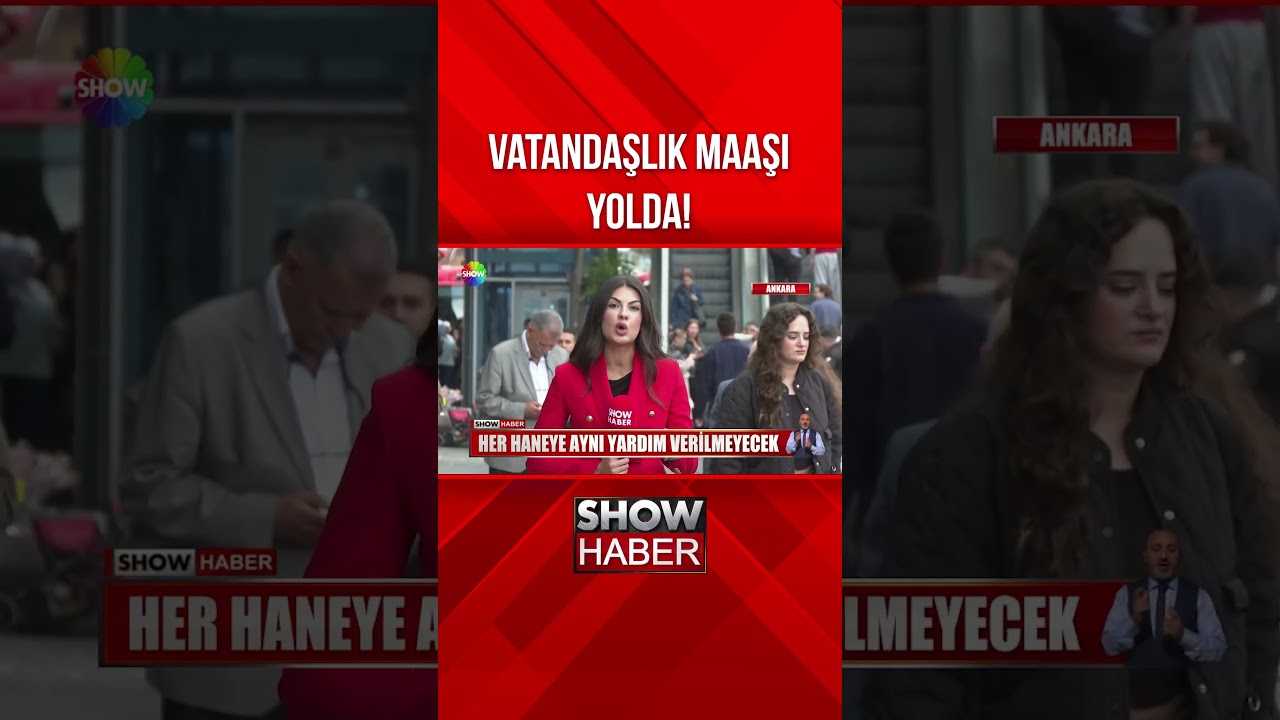 Yeni destek modeli: Vatandaşlık maaşı! #showanahaber #shorts