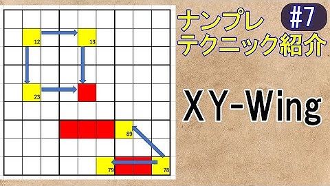 ナンプレ【XY-Wing】テクニック紹介#7