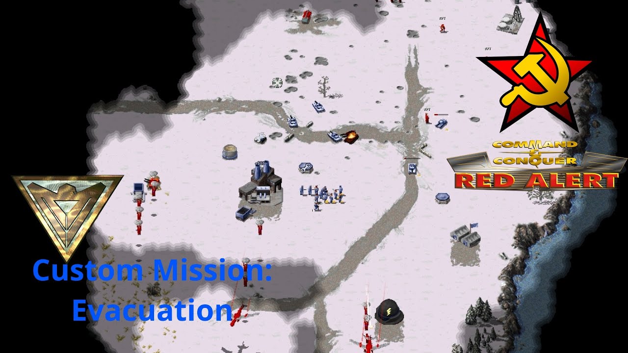 OpenRA: Red Alert | Allies Custom Mission: Evacuation - YouTube