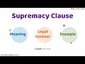 Supremacy Clause Meaning Legal Context & Example Legal Terms Simplified @LawMint