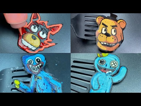 Horror Game Pancake Art: Poppy Playtime, FNAF & Rainbow Friends