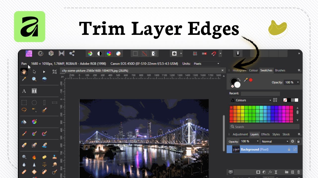 How to crop a layer in Affinity Photo (Content Focus) - YouTube