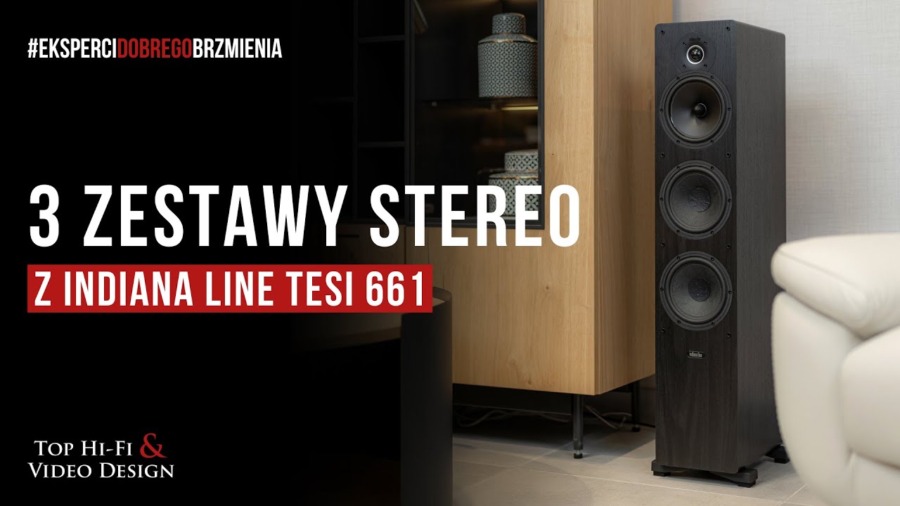 3 zestawy stereo z kolumnami Indiana Line Tesi 661 prezentacja Top HiFi YouTube