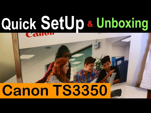 Canon TS3350 WiFi SetUp. 