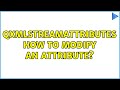 QXmlStreamAttributes how to modify an attribute?