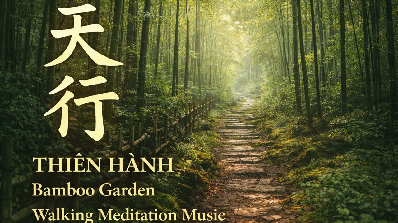 THIÊN HÀNH – Bamboo Garden | Walking Meditation Music #MindfulJourney #MeditationMusic #ZenMusic