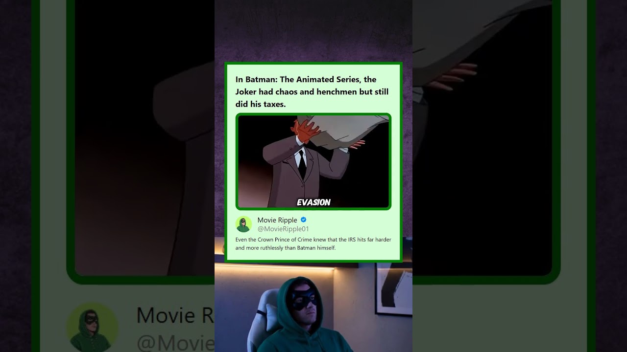 Batman The Animated Series Joker Still Did His Taxes to Avoid the IRS