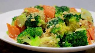 How to Make Garlic Broccoli Like a Pro in 3 Minutes! Crisp, Bright & Super Flavorful