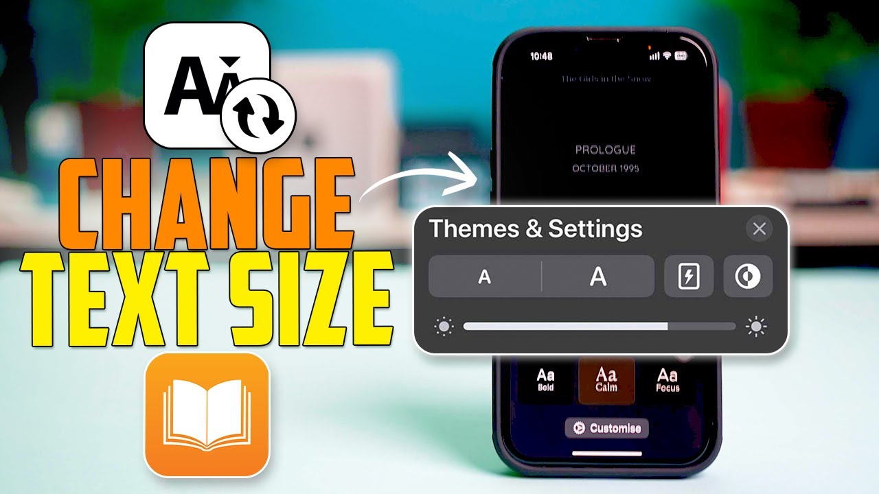 How to Change Text Size on Apple Books | Adjust Font Size in Apple ...