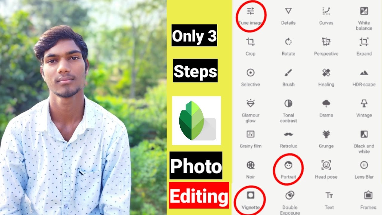 Only 3 Step Snapseed Photo Editing | Snapseed Photo Editing - YouTube