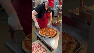 Having dinner at #costcomenu #costco #pizza #wogboyeats #costcopizza