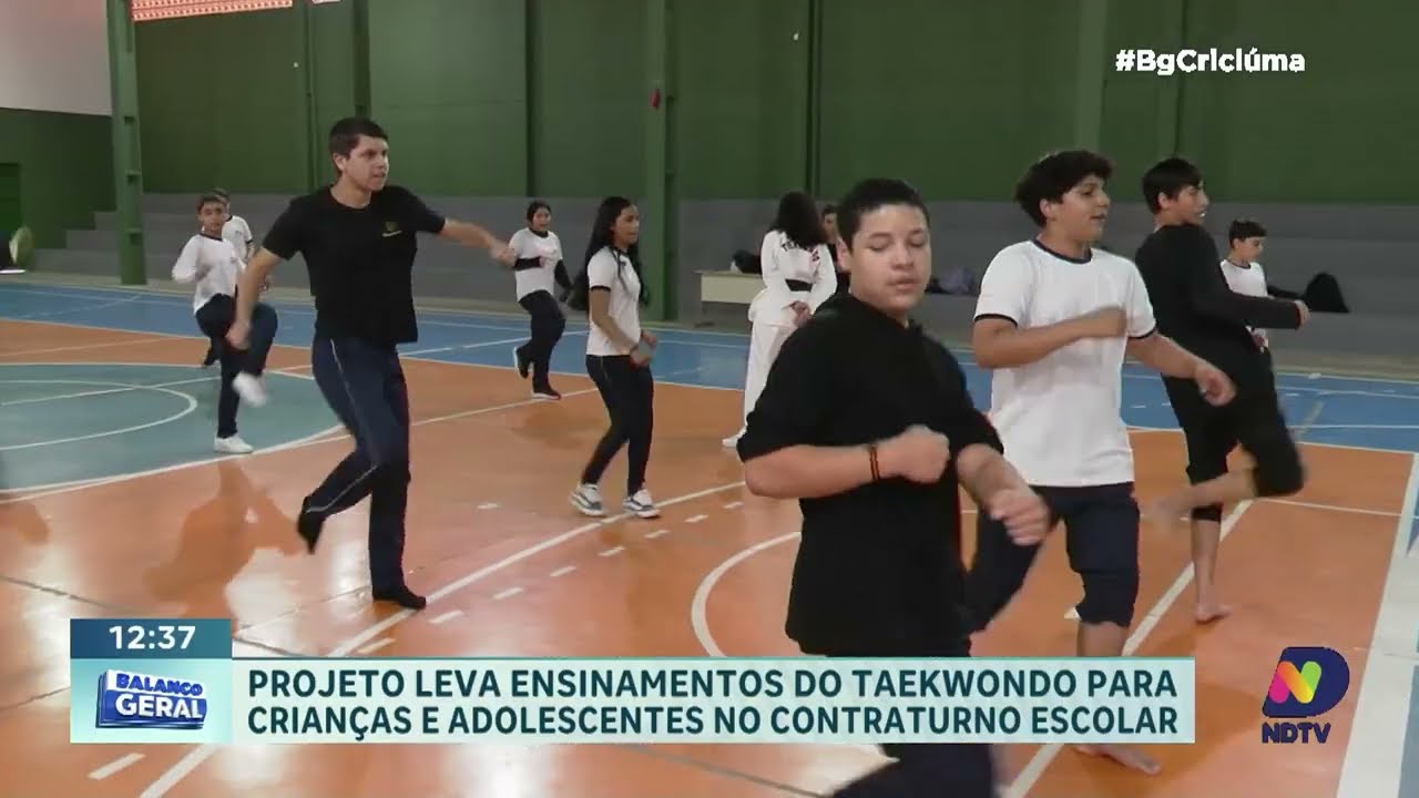 Taekwondo transforma rotina de crianças e adolescentes em Criciúma