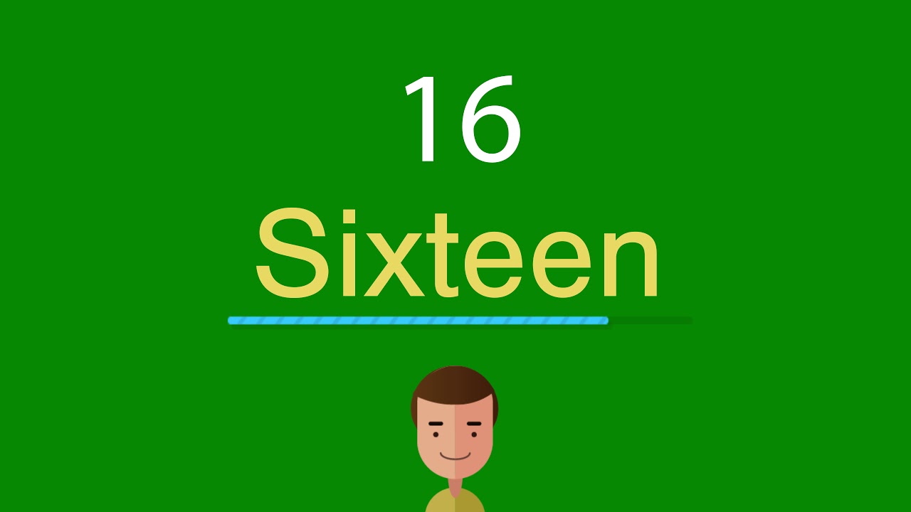 Como dizer 16 em inglês - YouTube