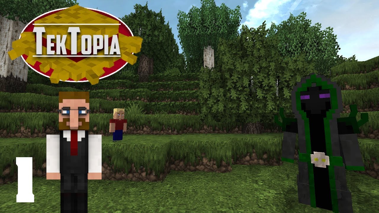 Minecraft | TekTopia | Episode 01 - Town Hall Token - YouTube