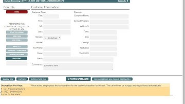 Hostcomm hosted dialler - agent interface overview