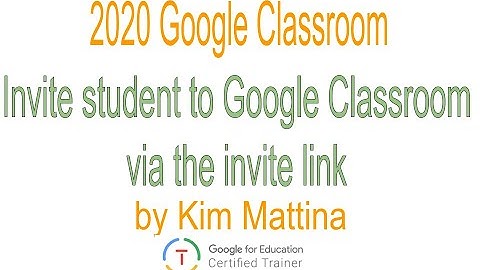 Invite students to Google Classroom using the invite link