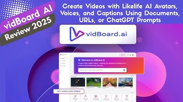 vidBoard AI Review 2025 - Create a Realistic AI Video Avatar In Minutes!