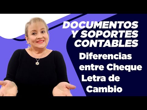 Vídeo: Diferencia Entre Cheque Y Letra De Cambio