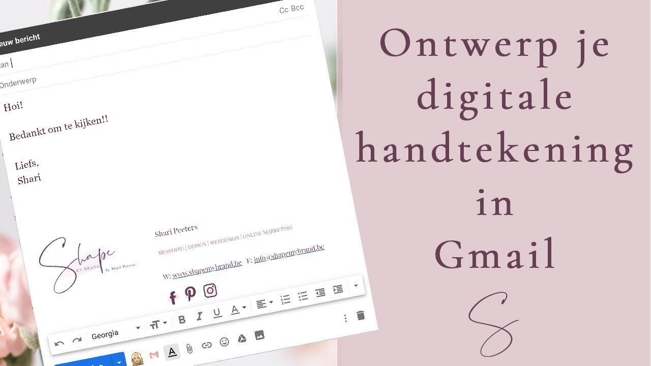 Digitale Handtekening Voor Gmail - Youtube